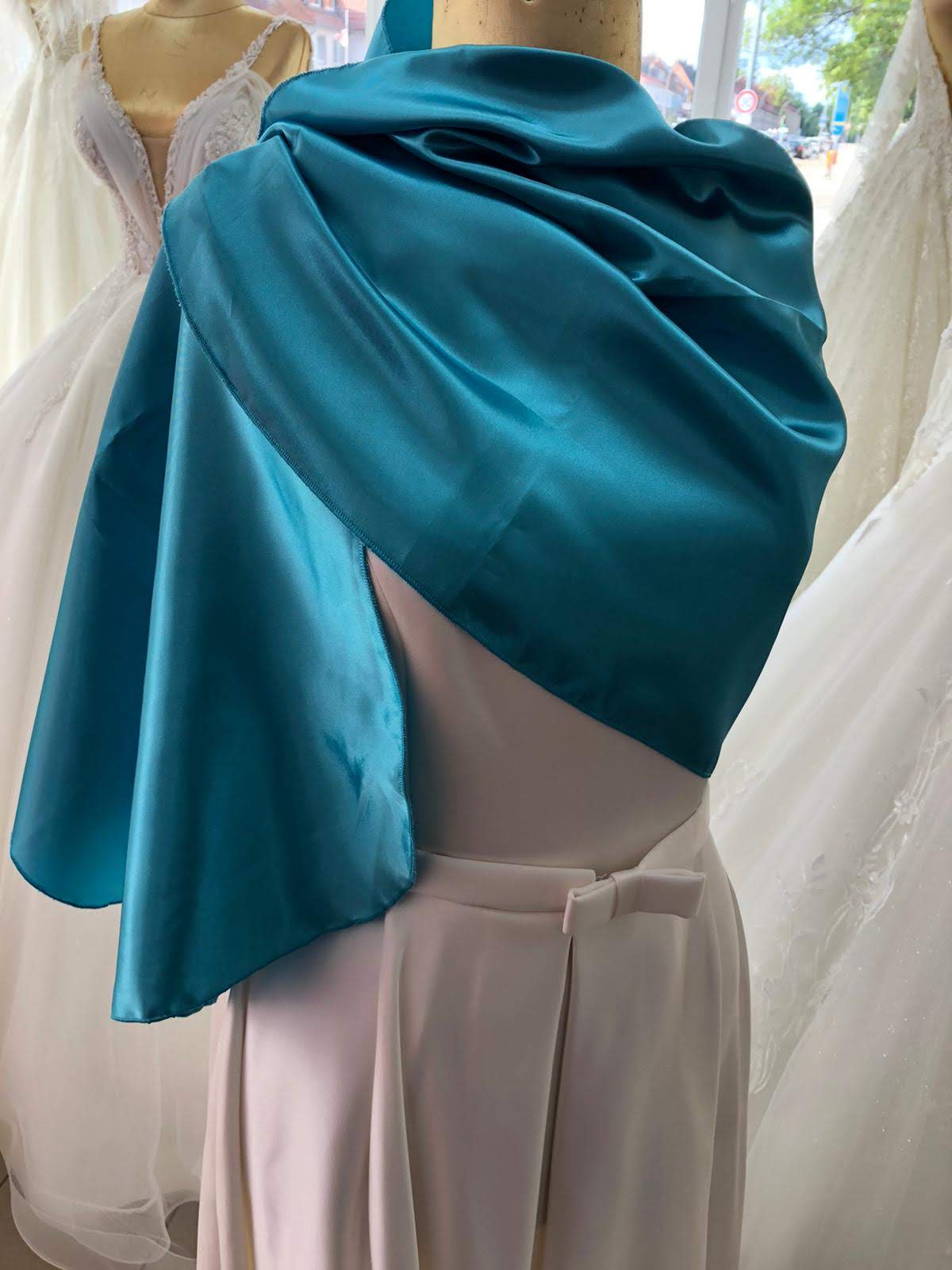 Stola Türkis Satin
